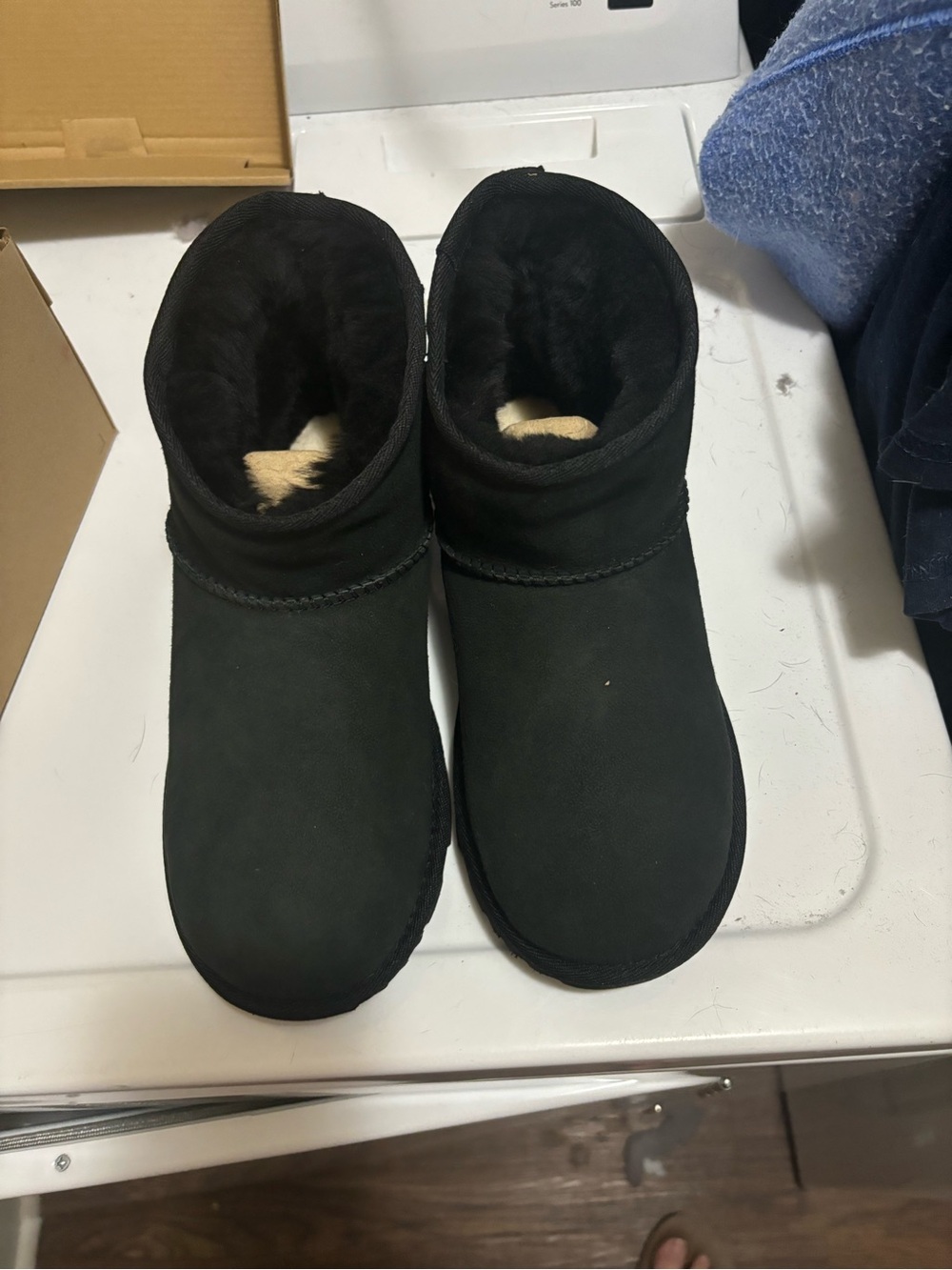 UGG Black Kids' Classic Mini Boot Box